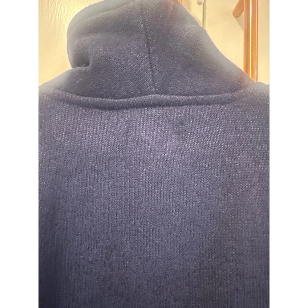 Old Navy Boys Navy Blue Mock Neck Shawl Collar Button Sweater Size L 10-12